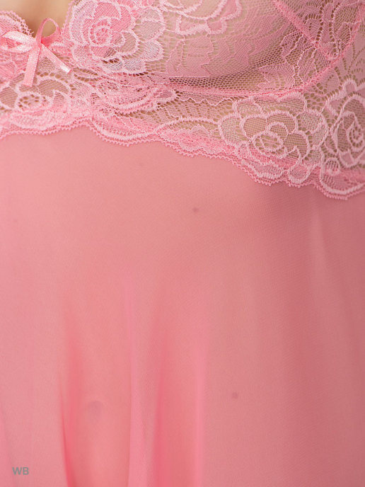Сорочка шифоновая 503 (Розовый)